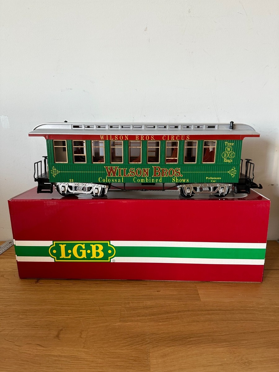 LGB 3180-DG VINTAGE WILSON BROS.CIRCUS #53 PASSENGER CAR NEW | eBay