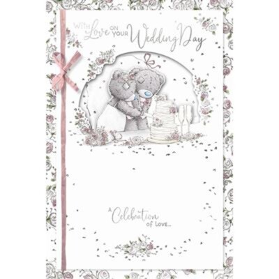 Hochzeitskarte Bären Schneidetorte