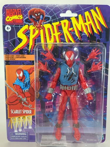 Marvel Legends Spider-Man Scarlet Spider Retro 6" Hasbro Nuovissimo in mano - Foto 1 di 2