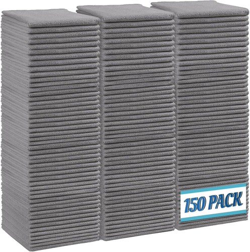12 Pack Microfiber Cleaning Cloths, 4 Color Assorted, 11.5" x 11.5" Rags - Picture 8 of 96