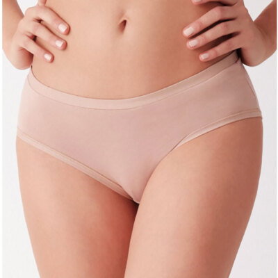 3 Women's Cotonella Midi Slips in Organic Cotton with Tubular Elastics - GD440