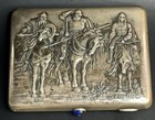 Antique Russian Silver Cigarette Case 195 Grams