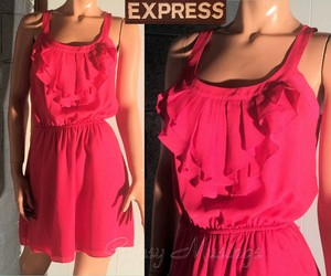 express hot pink dress