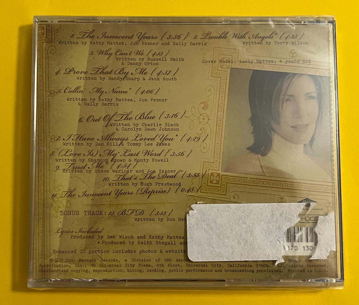 【新品未開封】Innocent Years / Kathy Mattea (CD) CD Kathy Mattea - The Innocent Years | eBay