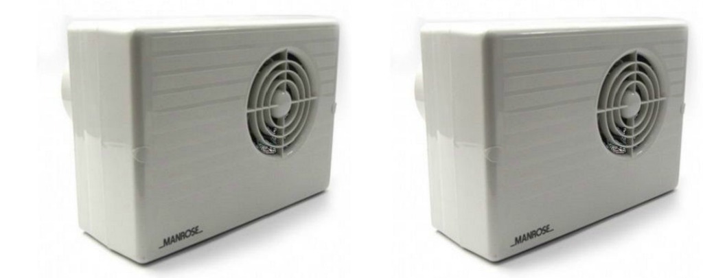 4 x Manrose CF200T Centrifugal Bathroom Extractor Fans with run on Timer - 4"" - Image 4