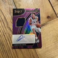 2021-22 Panini Select Basketball Chris Duarte RC AUTO RPA Purple /99 Pacers
