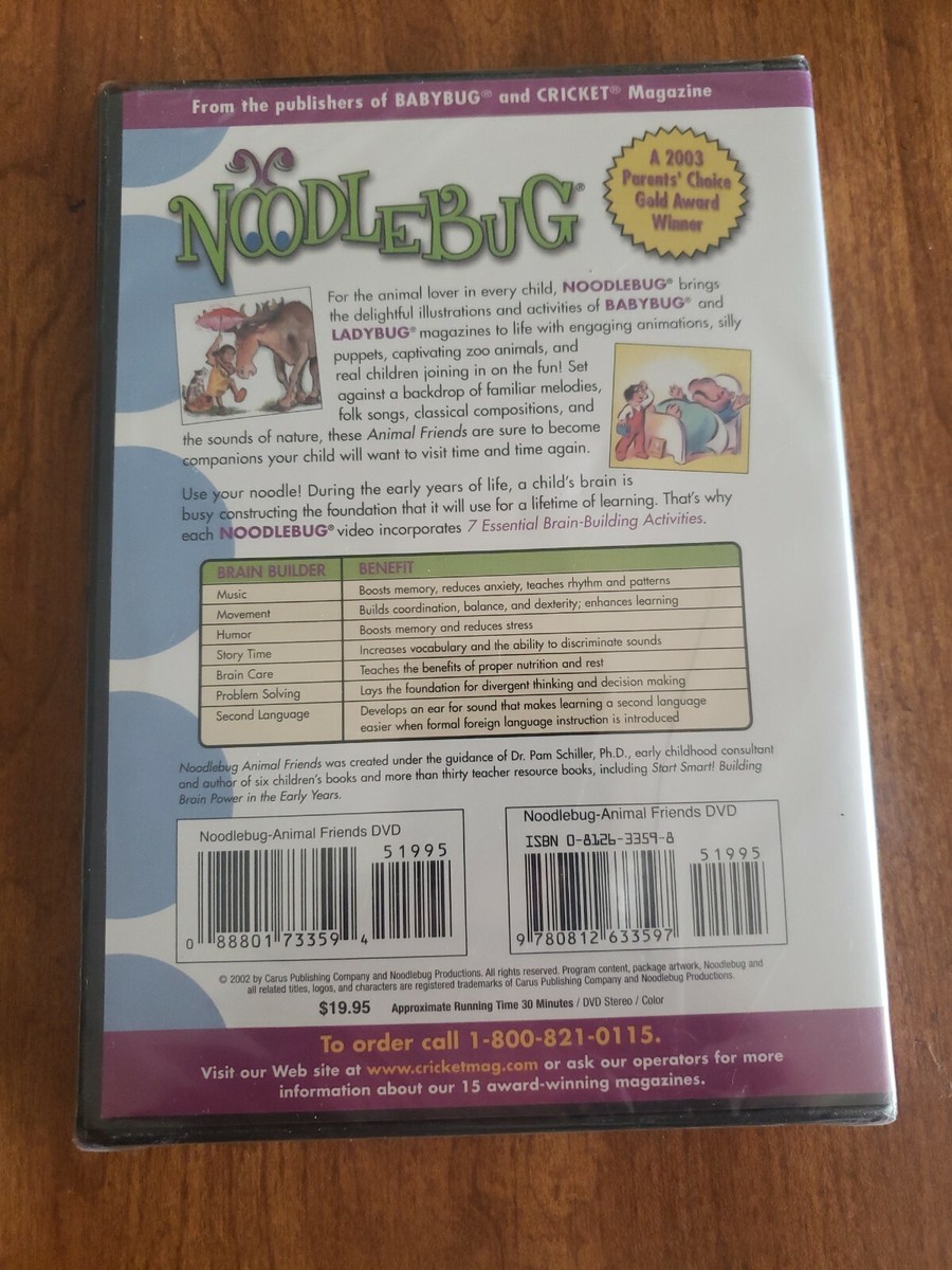 その他 Noodlebug: Animal Friends [DVD] Noodlebug for Toddlers Animal Friends DVD 9780812633597| eBay