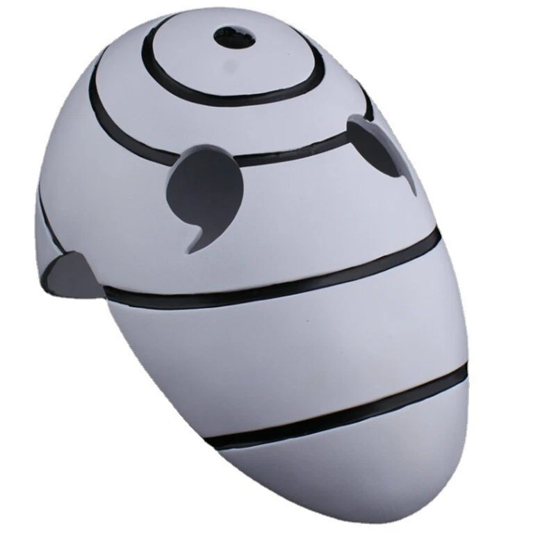 Anime Naruto Akatsuki Tobi Uchiha Obito Costume Resin Mask Helmet Party Cosplay - Image 4 of 4