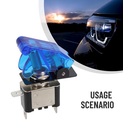 12V ASW07D Toggle Switch with Protective Cover for Car Lighting Systems - Picture 13 of 79