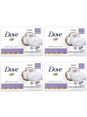 DOVE Delicious Care Beauty Cream Bar 4 x 90g (insgesamt 16 Riegel )