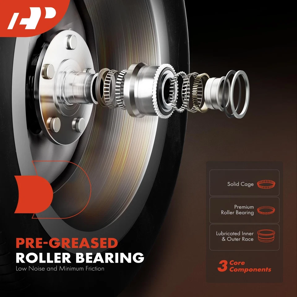 Conjunto de buje de cojinete de rueda delantero A-Premium 2x para Mercedes-Benz CLS400 15-17 CLS550 Foto 4 de 4