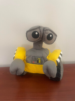 Disney Store Wall- E Plush Robot Large Stuffed Yellow/Gray Toy 12 