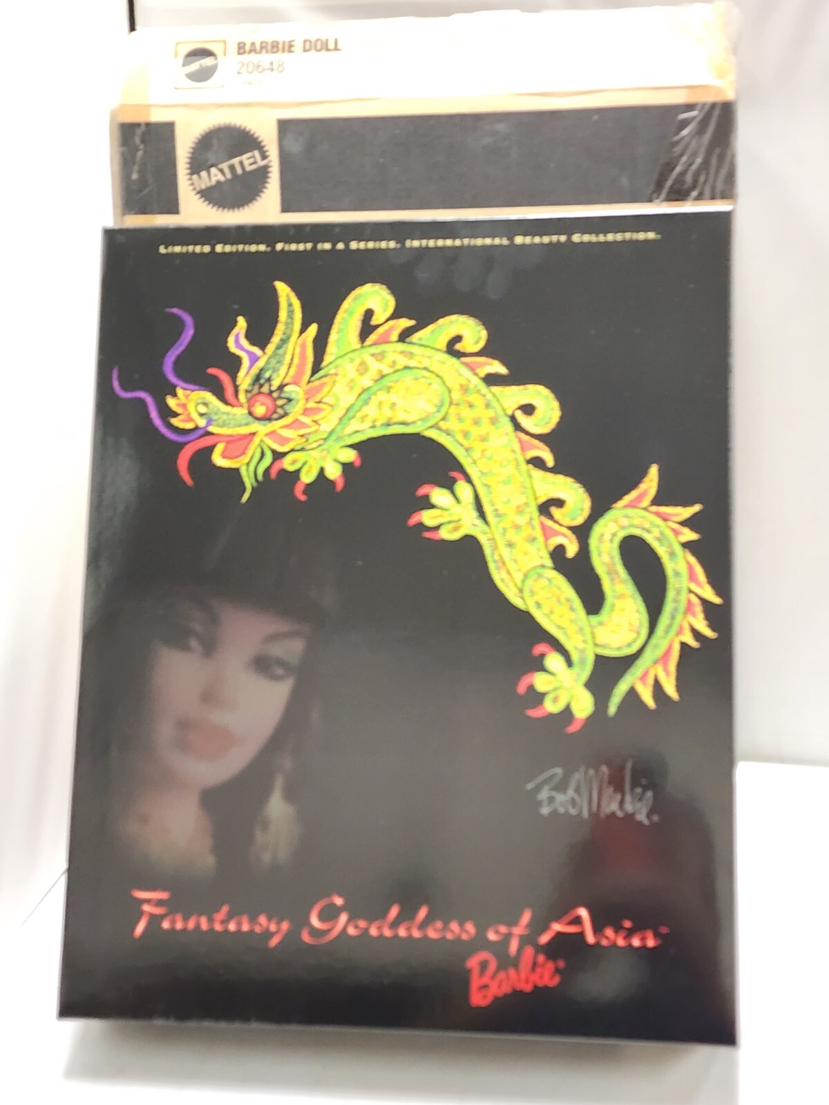1998 Fantasy Goddess of Asia Barbie 20648 Bob Mackie w/ Mattel Shipping Box