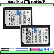 2x BP1030 BP1130 BP-1030 Battery for SAMSUNG NX200 NX210 NX300 NX300M L10 Camera