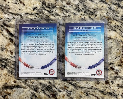 2016 Topps Claressa Shields Gold Silver Bronze Base Auto SGC Rookie 16 Card Lot - Picture 20 of 22