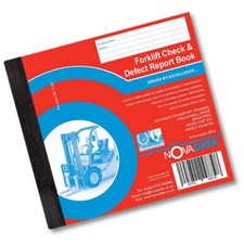 Novadata Forklift Operator Daily Check & Defect Book - Duplicate - 20 Pack