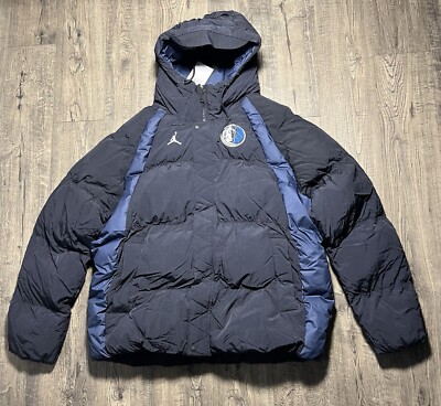 Nike Jordan Dallas Mavericks Men s Size XL Statement Full Zip Puffer Jacket