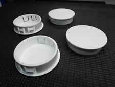 QTY6 HEYCO 2" INCH DP 2000 2784 HOLE COVER CAP DOME PLUG WHITE PLASTIC NYLON