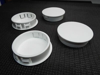 QTY6 HEYCO 2" INCH DP 2000 2784 HOLE COVER CAP DOME PLUG WHITE PLASTIC NYLON