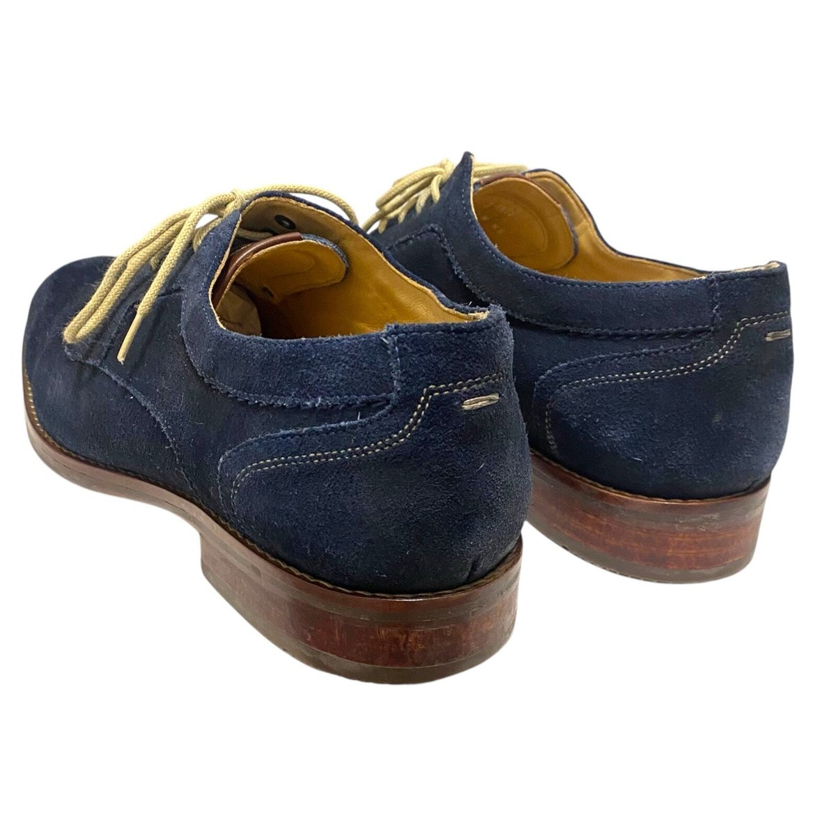 Johnston & Murphey Hartley Plain Toe Size 11 Blue Suede  display picture 1
