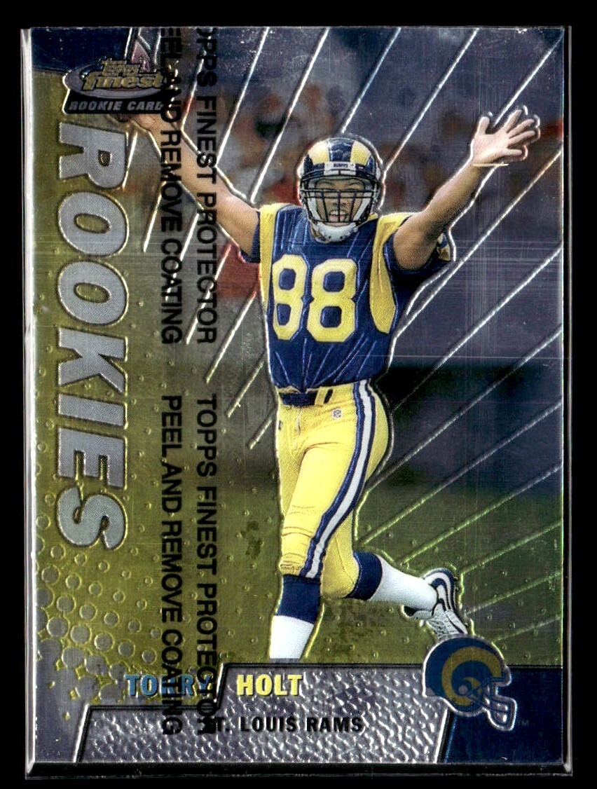 1999 Finest #175 Torry Holt RC,- w/ Protector
