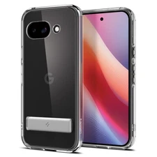 For Google Pixel 9a | Spigen Slim Armor Essential S Clear Kickstand Case