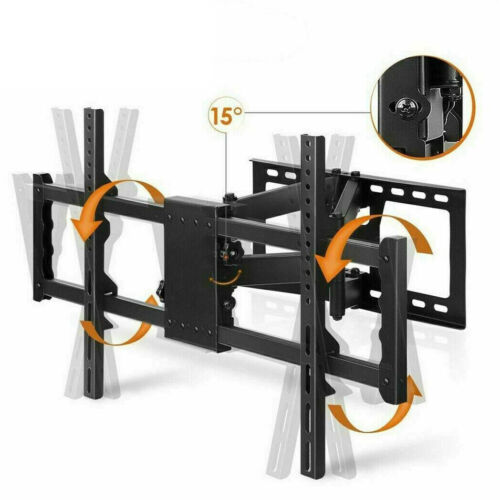 32-80" Heavy DutyFull Motion TV Bracket Swivel 90° For Samsung Sony Hisense TCL  - Afbeelding 1 van 20