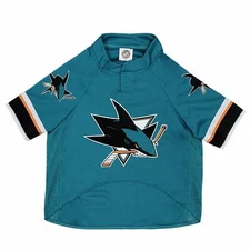 PETS FIRST SAN JOSE SHARKS NHL PET JERSEY (all SIZES) On Sale!