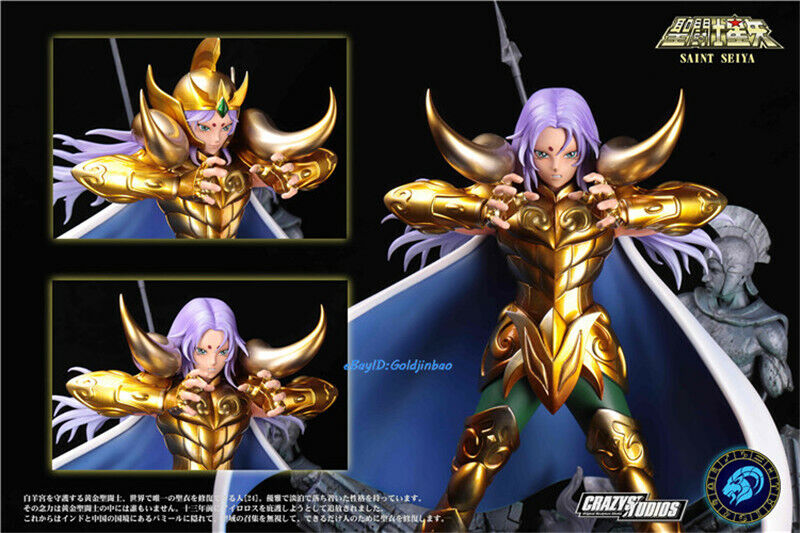 Saint Seiya Gold Saints Aries Shion Resin Model SHARK STUDIO Statue In  Stock