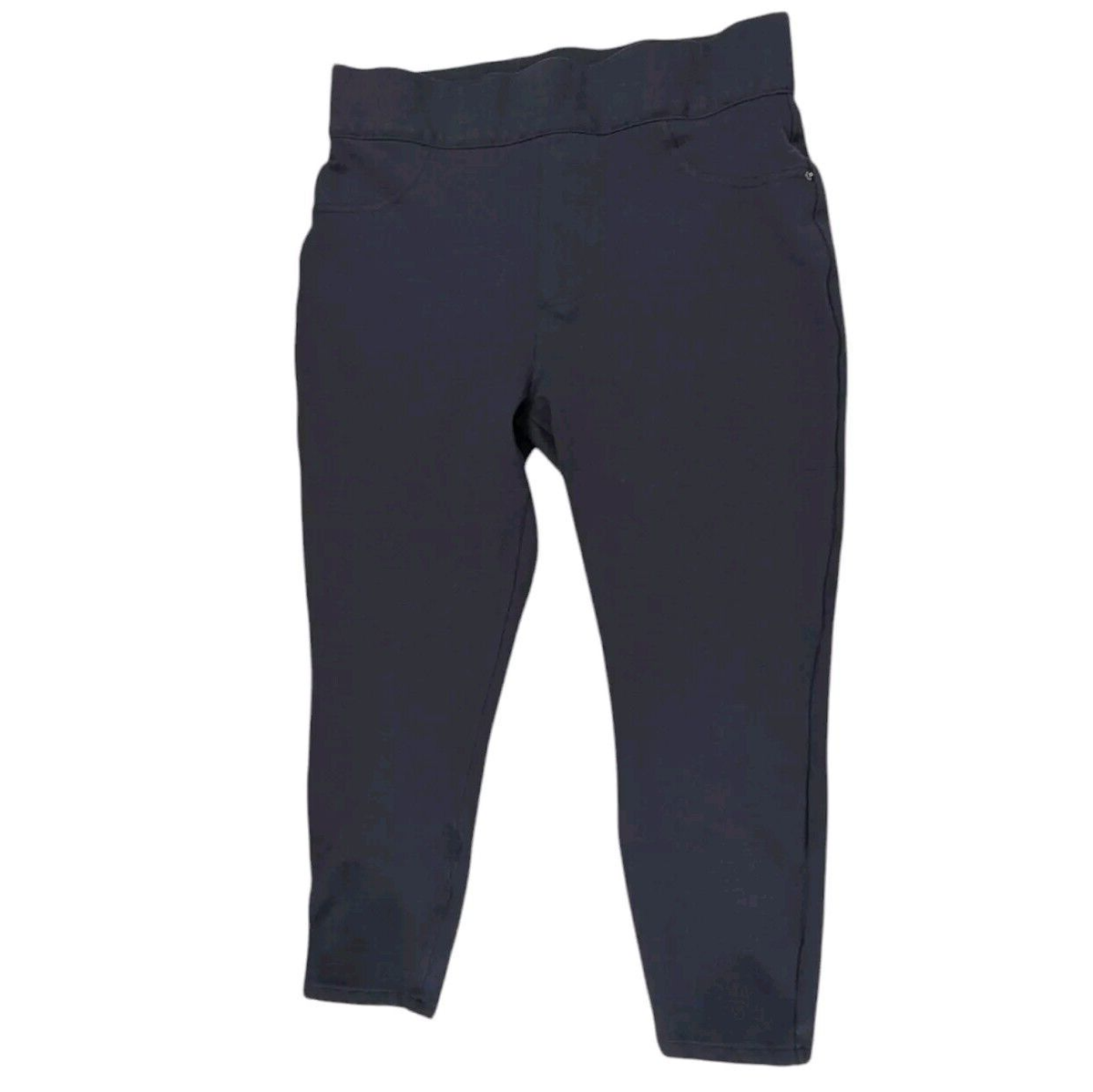 SPANX Slim Straight Perfect Ankle Pants Women's 1X Petite Navy