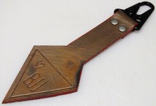Genuine Leather Key Chain - Jiu Jitsu Theme - Heavy Duty - Unique Design