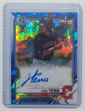 2021 Bowman Chrome Sapphire Jose Tena 1st Auto Autograph #BSPA-JTO Guardians