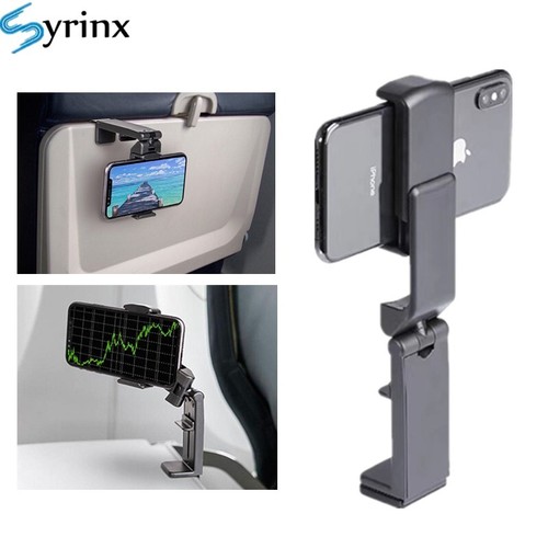 Airplane Phone Holder Portable Travel Stand Support Desk Adjustable Rotatable