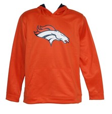 Denver Broncos Youth Performance Hooded Pullover Sweatshirt