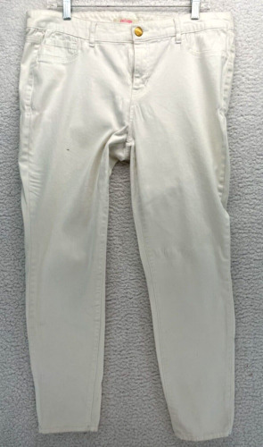 Refuge Pants Womens 18 White Denim Jeans Cotton Bl