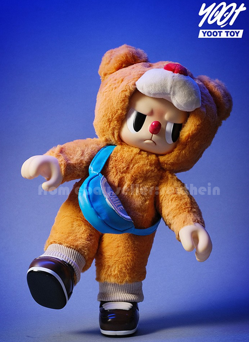 Yoot Toy Monsters Rebel Rebellious Yellow Bear 500% Articulated