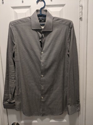 hugo boss slim fit dress shirt sale Hugo Boss Sport Shirt Midnight Blue Pattern - Slim Fit XXXL REDUCED main image 0