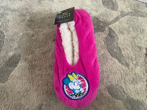 Disney Minnie Mouse Damen-Hüttenschuhe Größe 4-10 kuschelige Zehen rosa neu mit Etikett - Bild 1 von 6