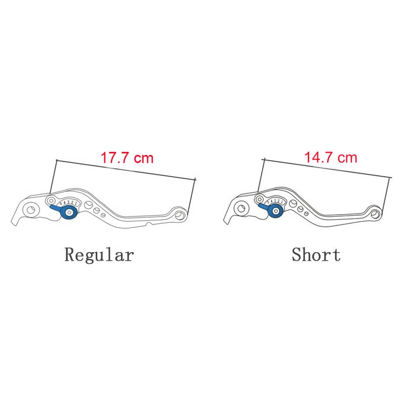 For  FZ-07/MT-07 FZ-09/MT-09/SR 14 15 16-19 Short/Long Brake Clutch Lever - Image 4 of 4