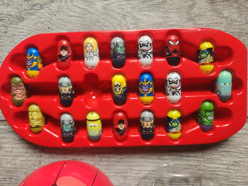 Lot of 20 MIGHTY BEANZ, Marvel, Star Wars, Cars with half Spider-Man Tin, JABBA! - Image 3 of 3