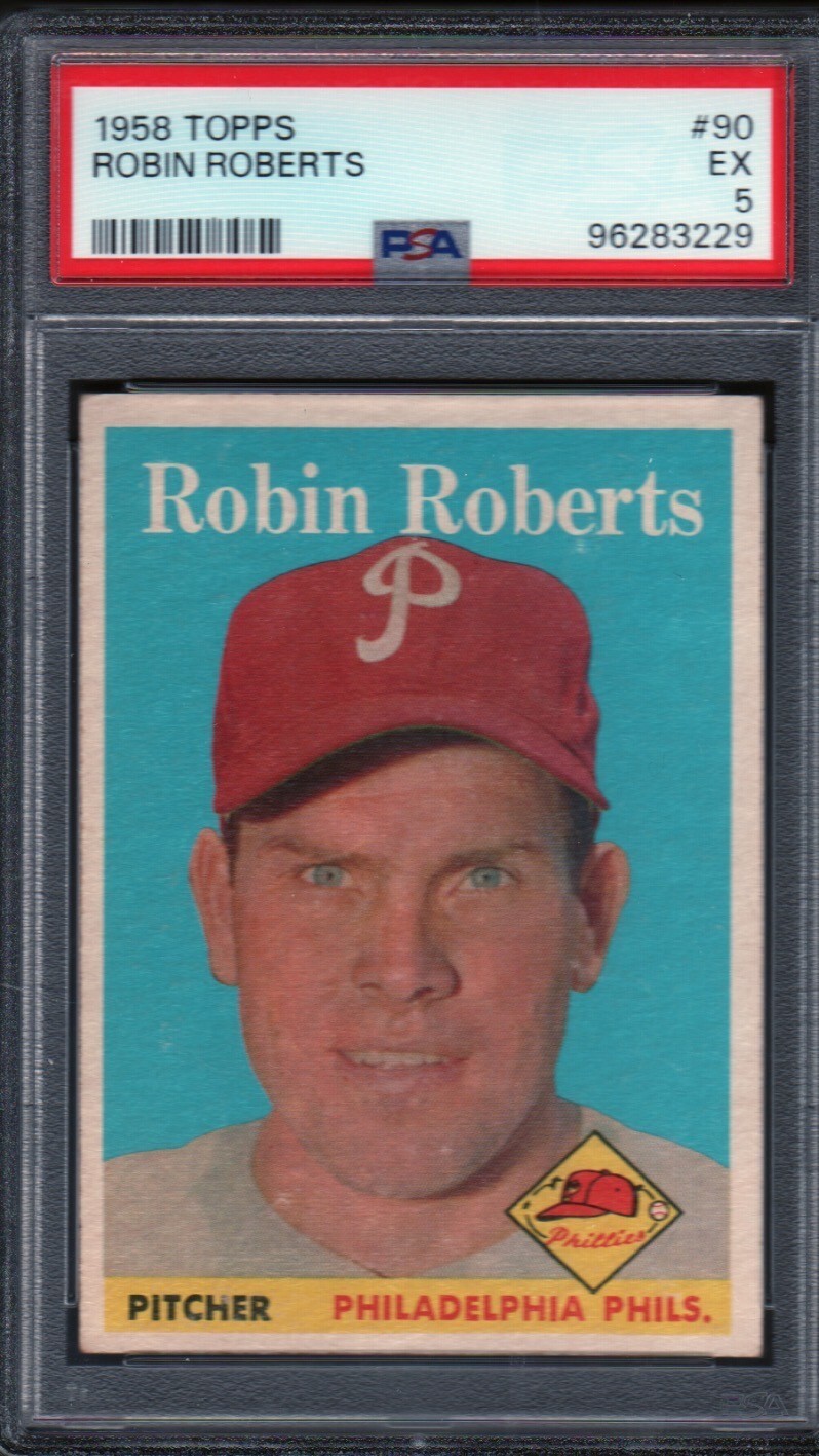 1958 Topps #90 Robin Roberts PSA 5 (EX)