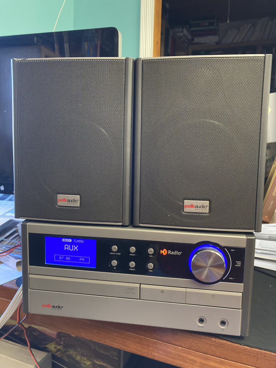 POLK AUDIO HDX3 STEREO DIGITAL AM/FM RECEIVER CD with Speakers | eBay