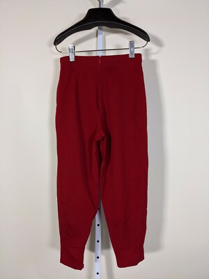 Jean Paul Gaultier Femme Backwards Blood Red Trousers 42