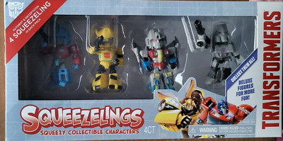 Transformers Squeezelings 4 Pack 3'' Figures Autobot & Decepticon Collectible NEW
