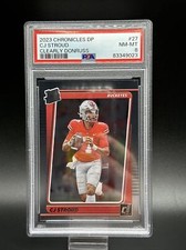 2023 Chronicles DP Clearly Donruss #27 CJ Stroud Rookie Houston Texans RC PSA 8