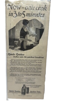 Antique Quaker Oats Cereal Original Paper Print Advertisement
