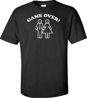 Game Over T-Shirt Lüstig Funny Lüstig Neu Nice Halloween, Weihnachten, Famillie