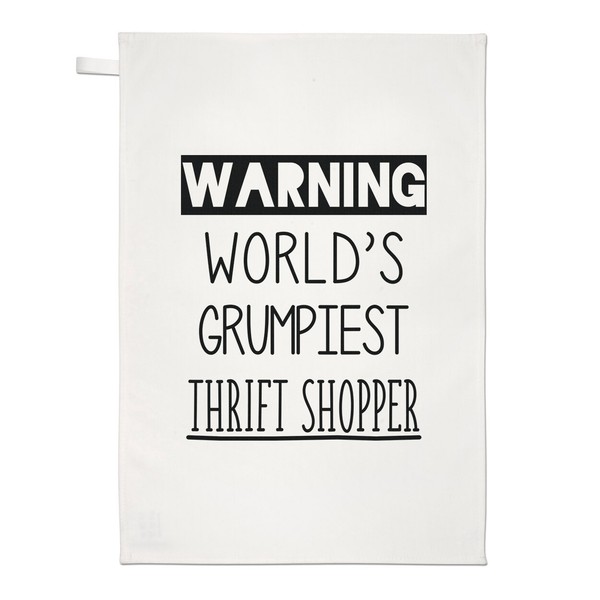 Warnung World's Grumpiest Grasnelke Shopper Geschirrtuch SpüLlappen Lustig Mum-image