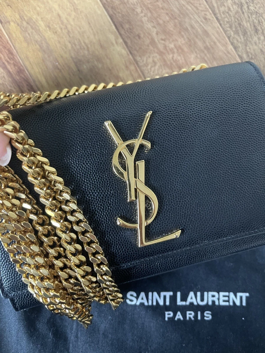 Saint Laurent - Kate Small Chain-Tassel Leather Cross-body Bag - Womens - Black