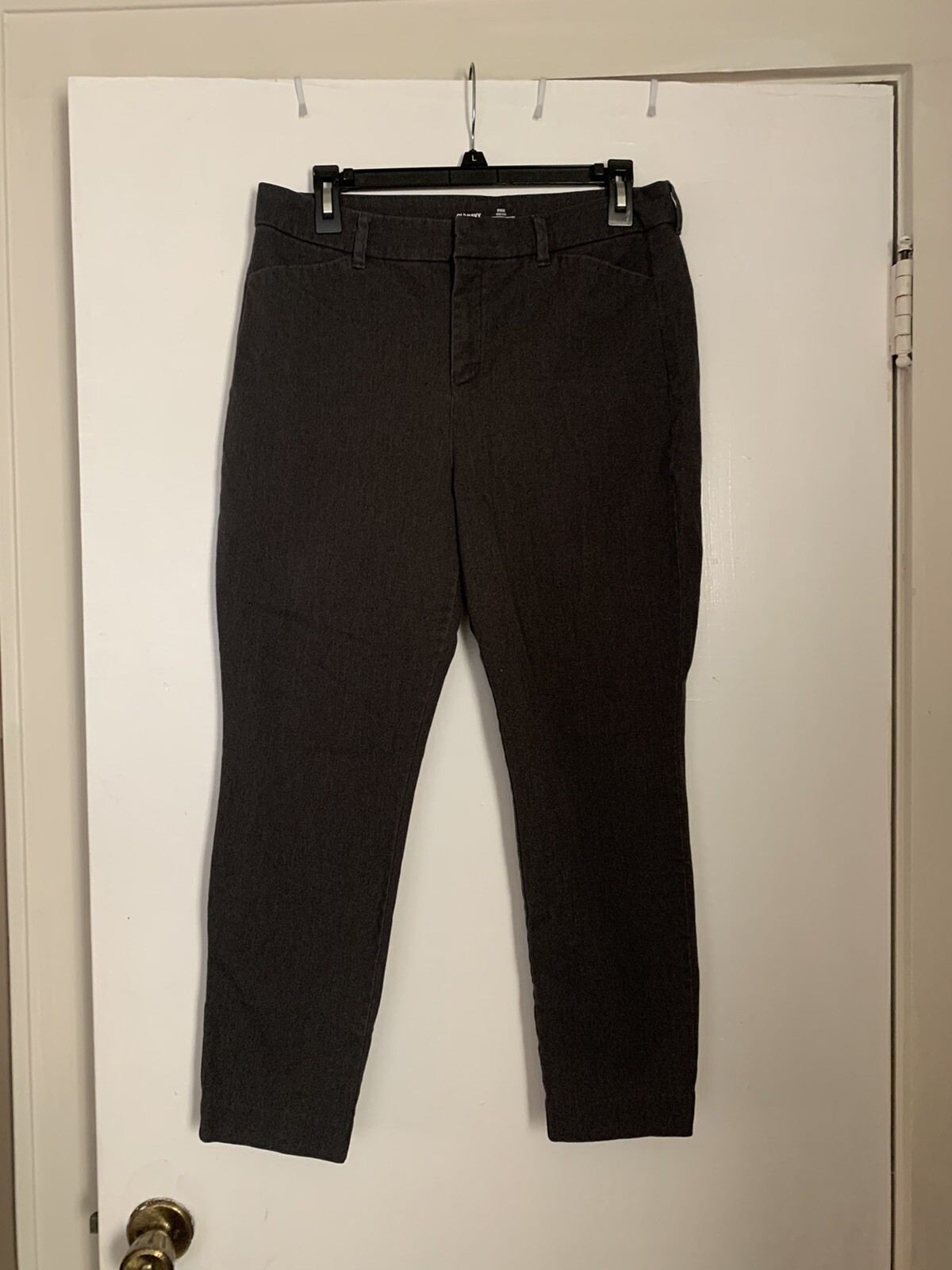 *OLD NAVY PIXIE FIT SOLID GRAY CHINO STYLE HIGH R… - image 1